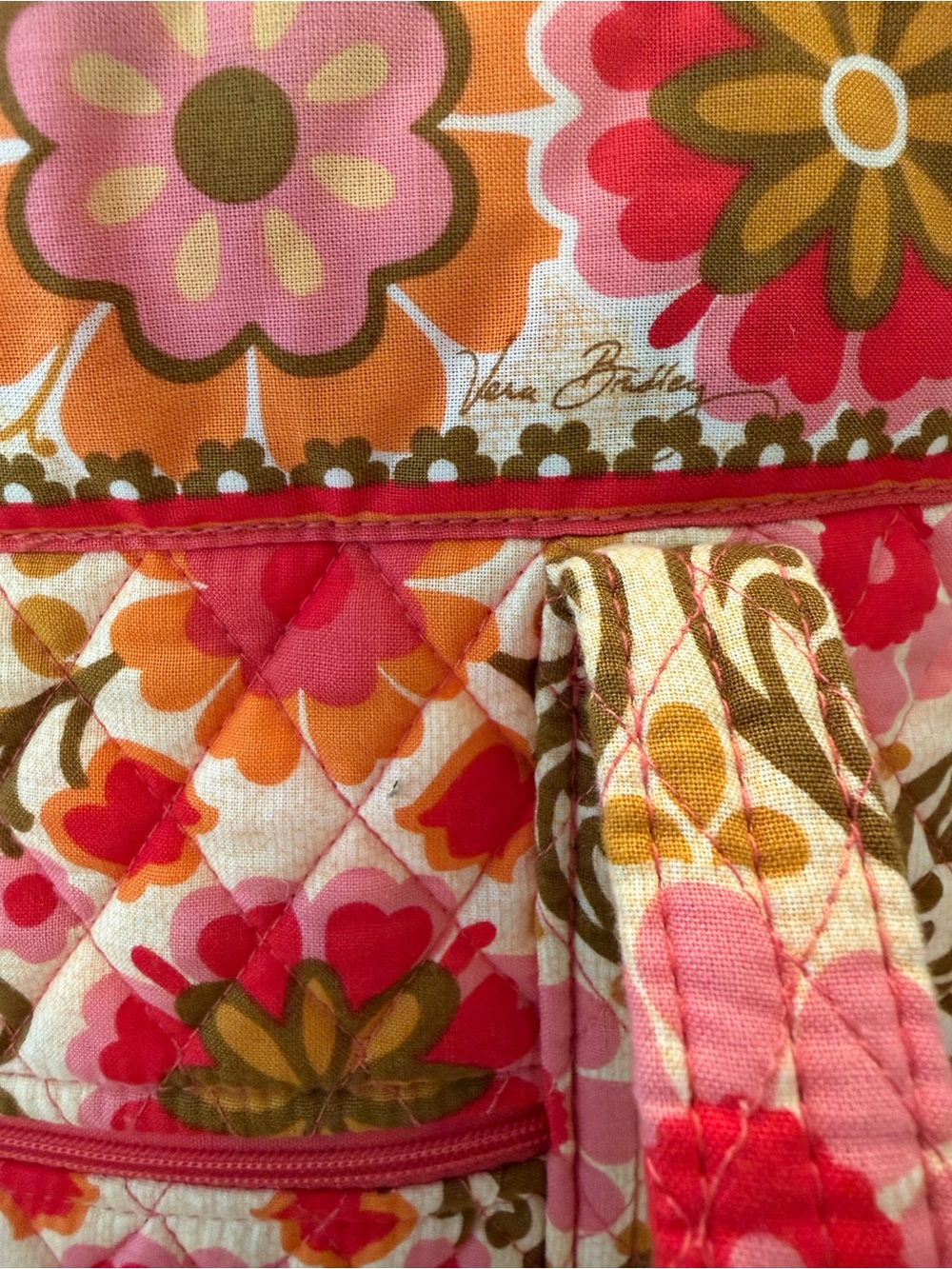 Vera Bradley Retired Folkloric Pattern Large Toggle Tote Bag - Picture 9 of 11